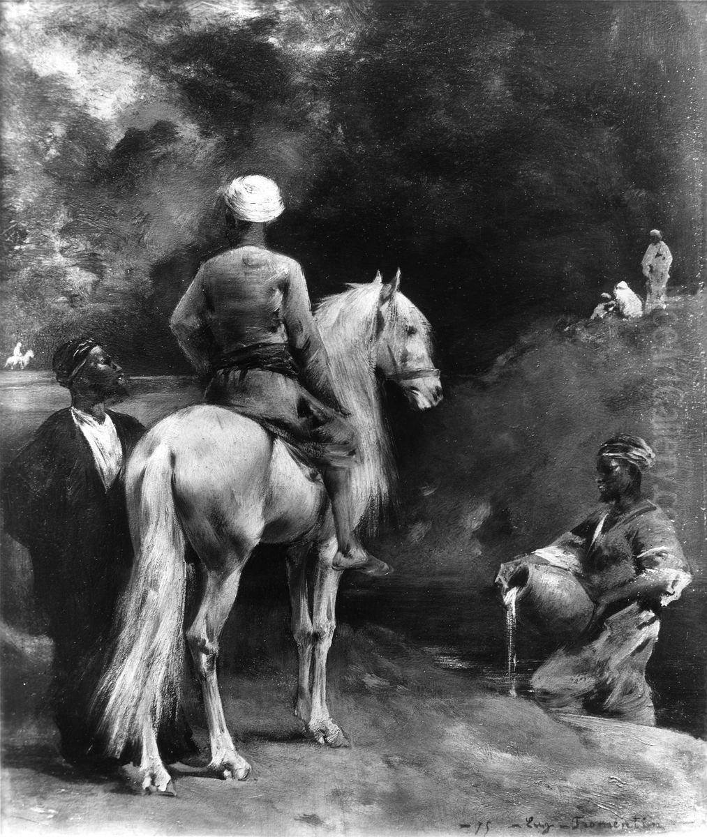 At the Well Oil Painting by Eugene Fromentin