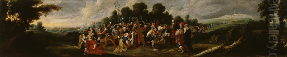 Christ Carrying the Cross Oil Painting by Frans Francken the Younger