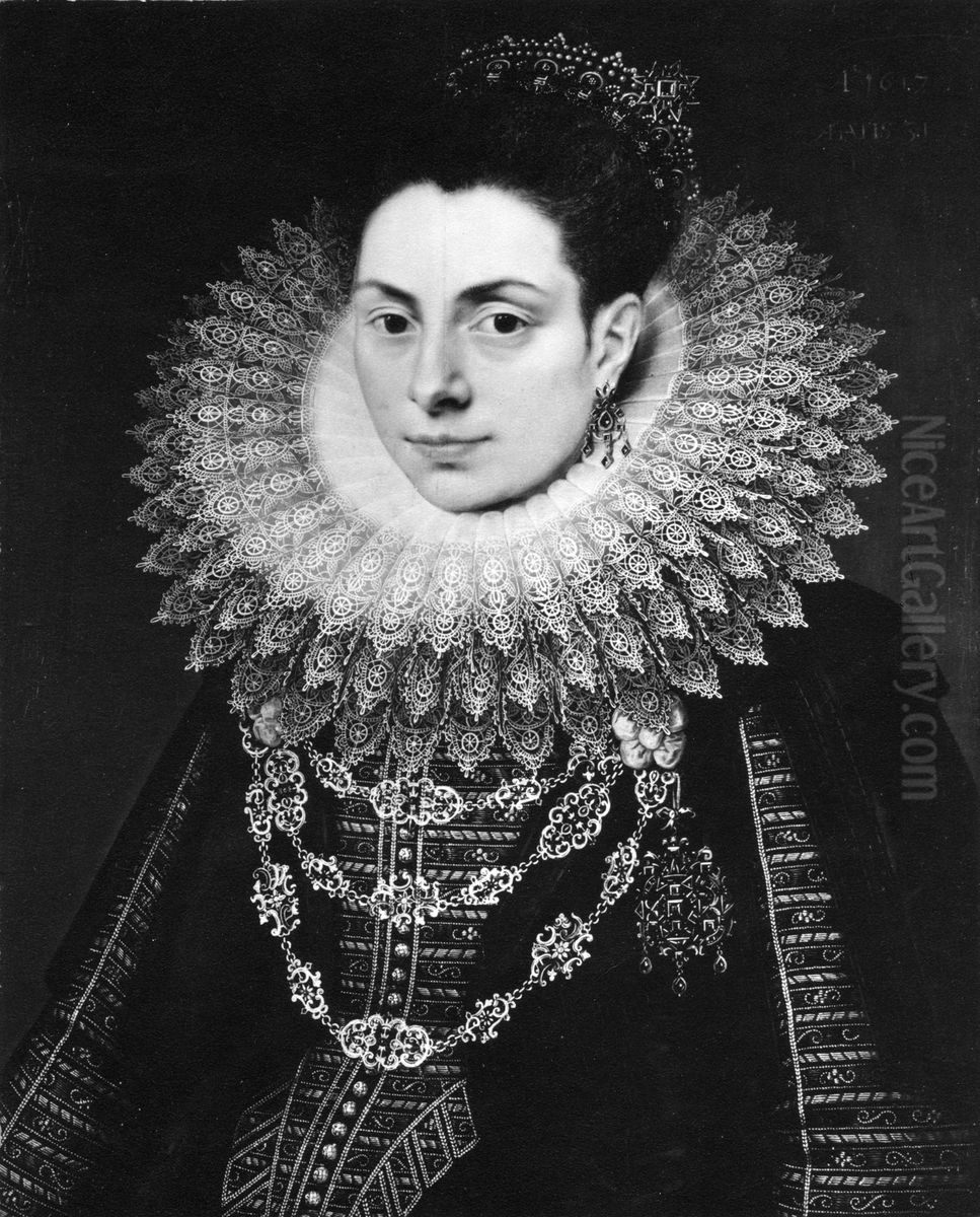 Portrait of a Noblewoman Oil Painting by Frans Pourbus the younger