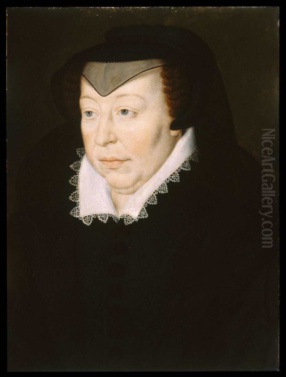 Portrait of Catherine de' Medici Oil Painting by Francois Clouet