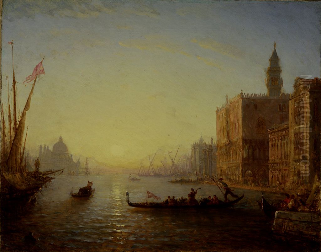 Venice, Evening Oil Painting by Felix Ziem