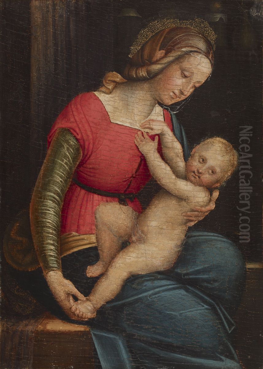 Madonna and Child Oil Painting by Gerolamo Giovenone