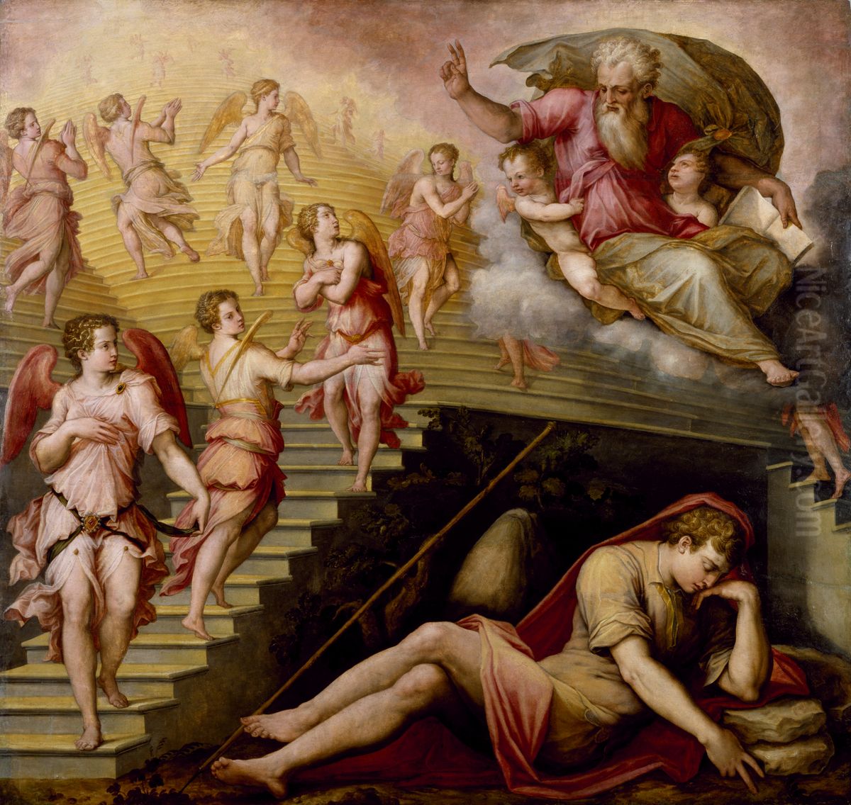 Jacob's Dream Oil Painting by Giorgio Vasari