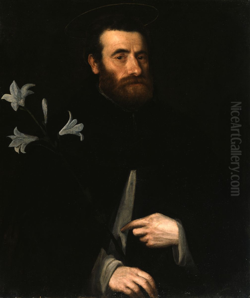 Portrait of Fra Lorenzo da Bergamo Oil Painting by Lorenzo Lotto