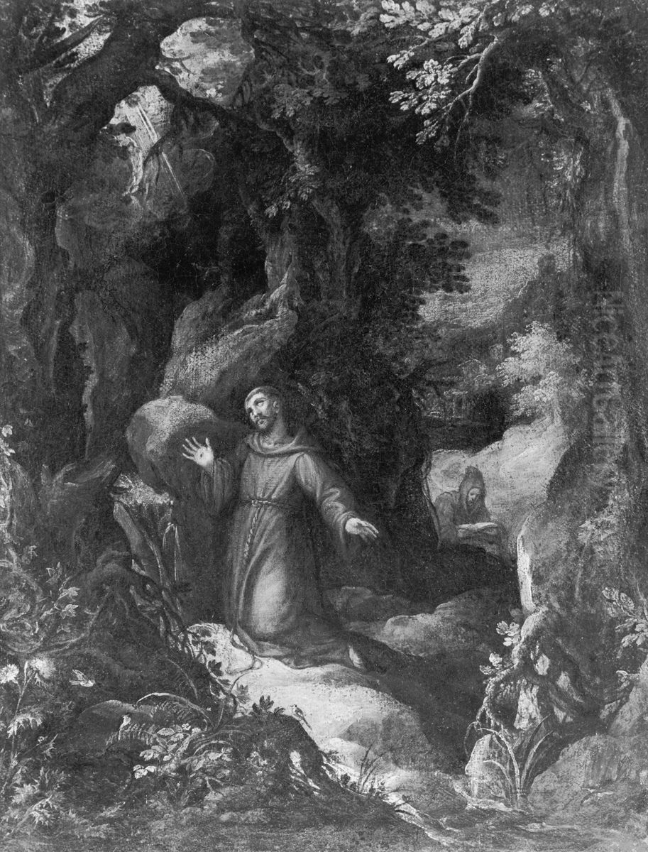 Saint Francis of Assisi Receiving the Stigmata Oil Painting by Paul Bril