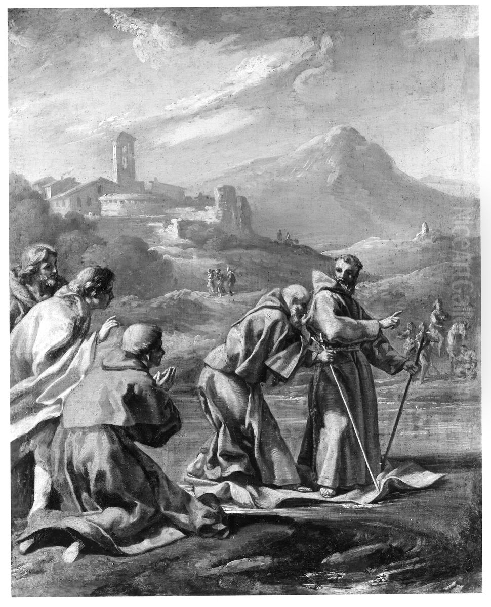 A Miracle of St. Peter of Alcantara Oil Painting by Pier Leone Ghezzi