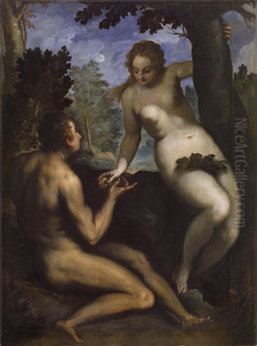 The Fall of Man Oil Painting by Pietro Mera