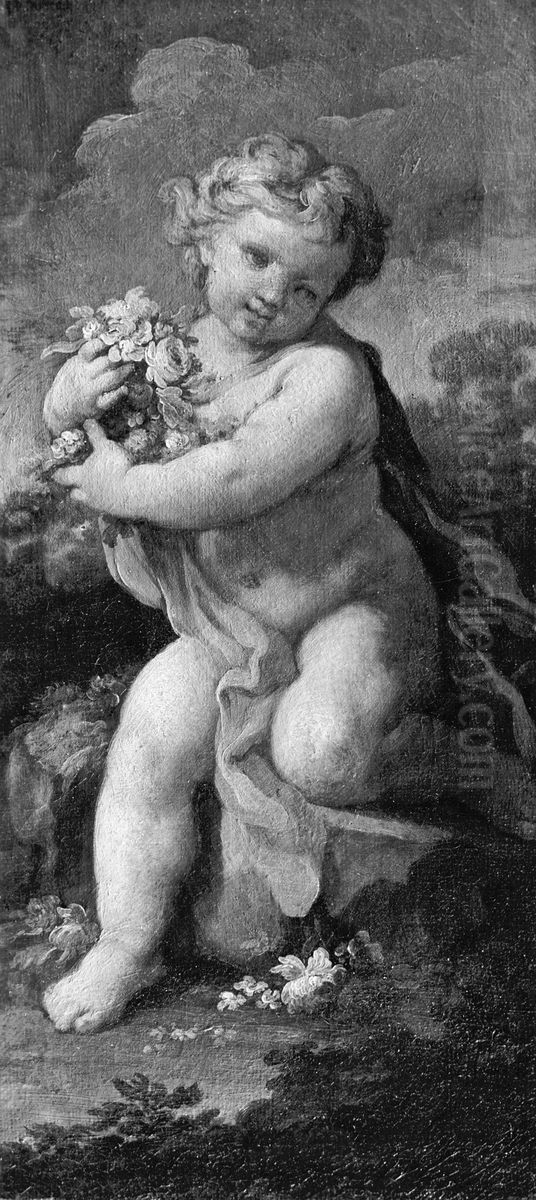 Allegory of Spring Oil Painting by Sebastiano Conca