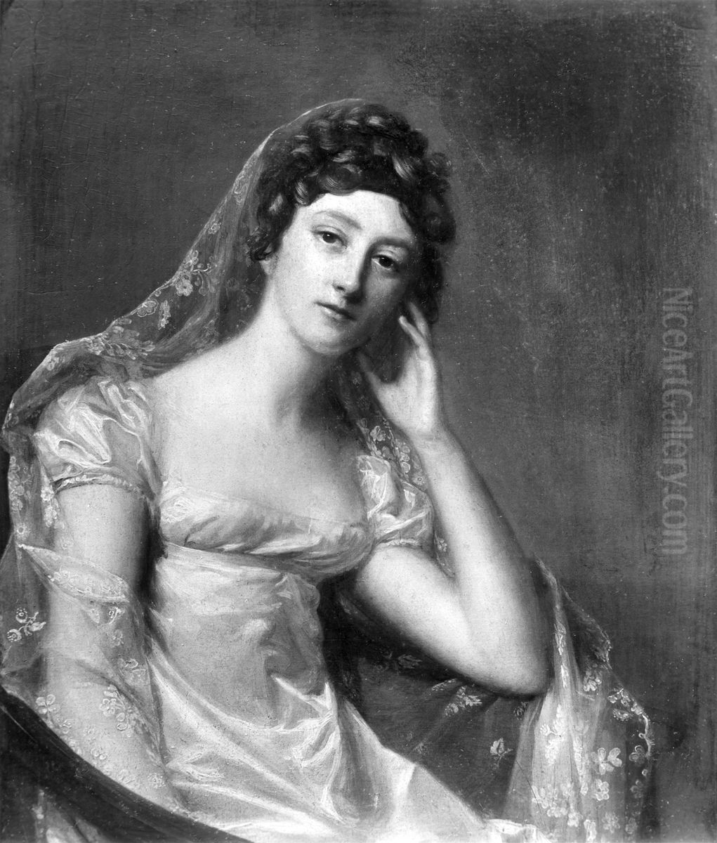 Portrait of Lady Clinton (?) Oil Painting by William Beechey