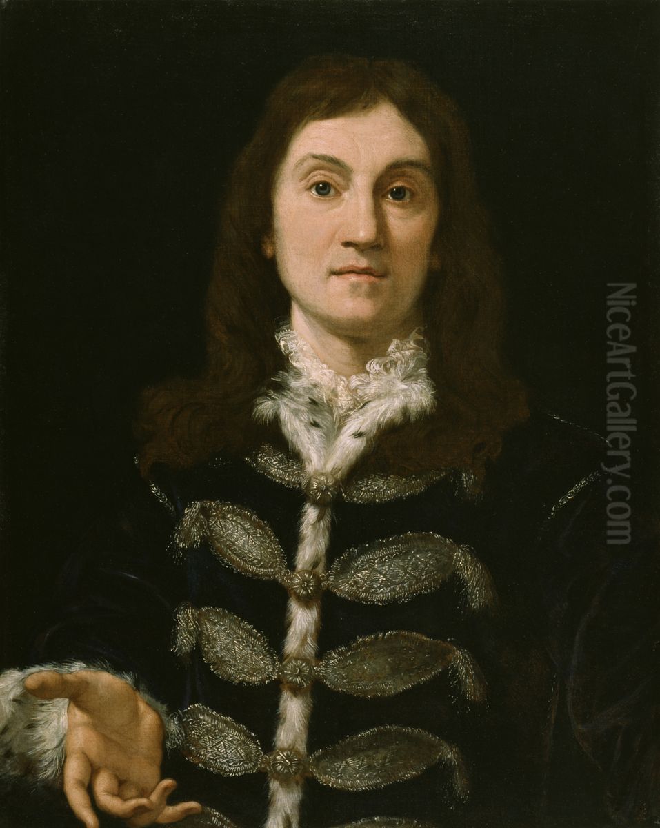Portrait of a Man Oil Painting by Giovanni Battista Gaulli