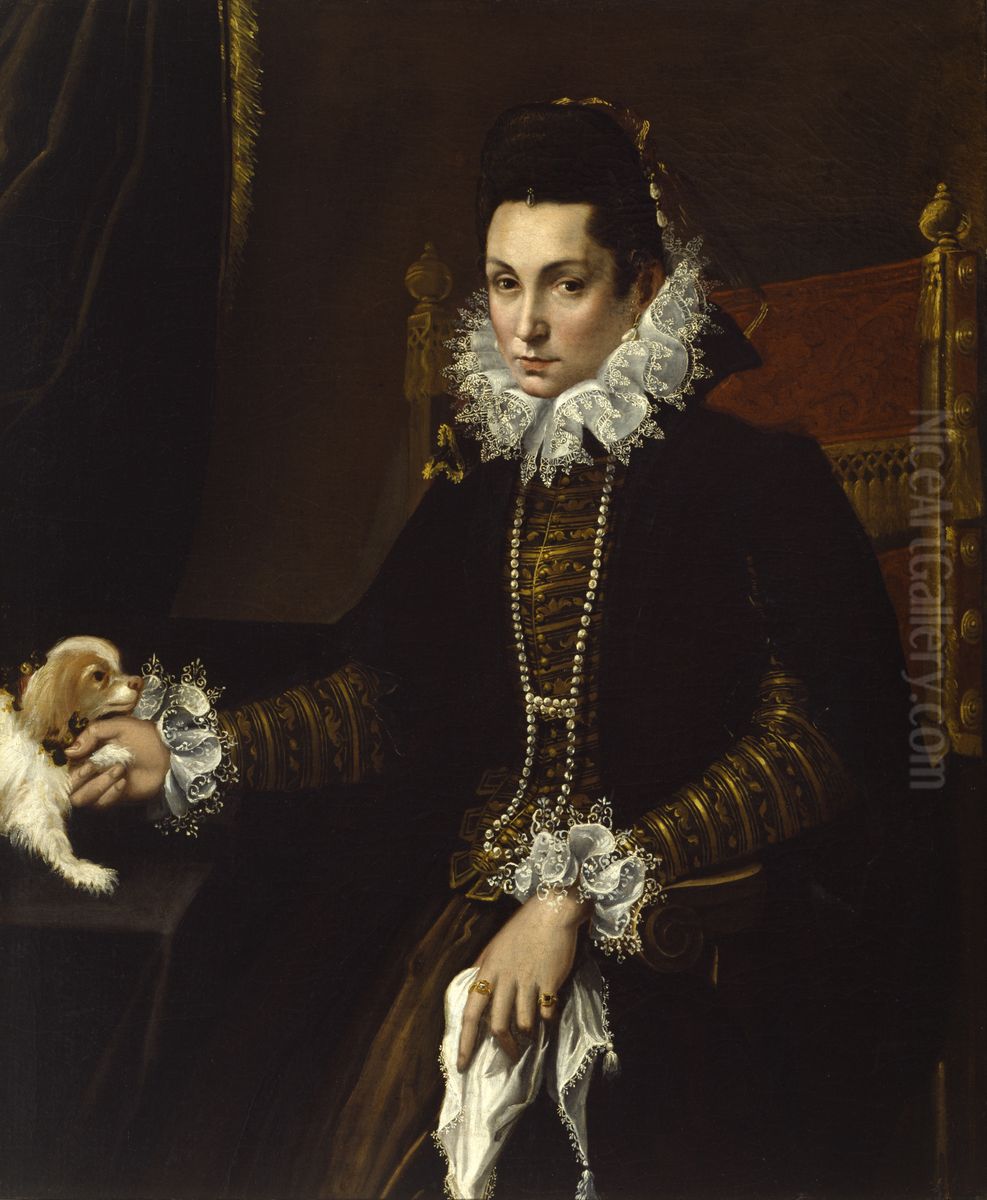 Portrait of Ginevra Aldrovandi Hercolani Oil Painting by Lavinia Fontana