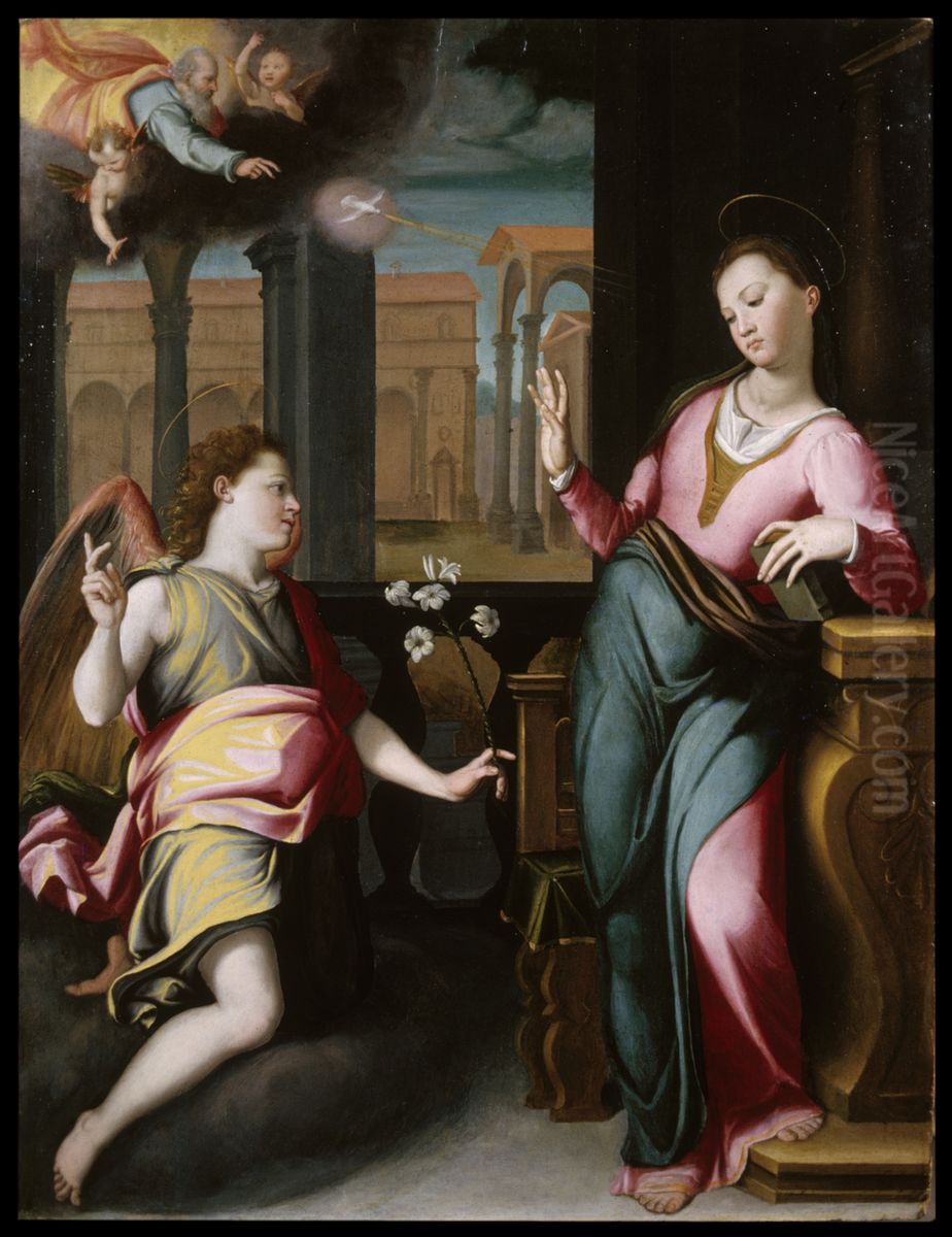 Annunciation Oil Painting by Santi Di Tito