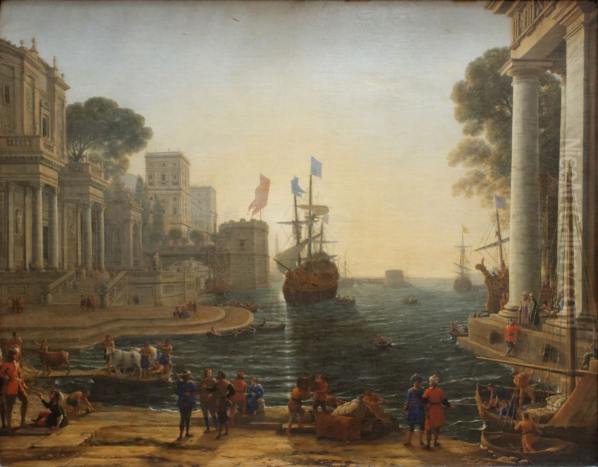 Ulysse remet Chryseis a son pere Oil Painting by Claude Lorrain (Claude Gellee)