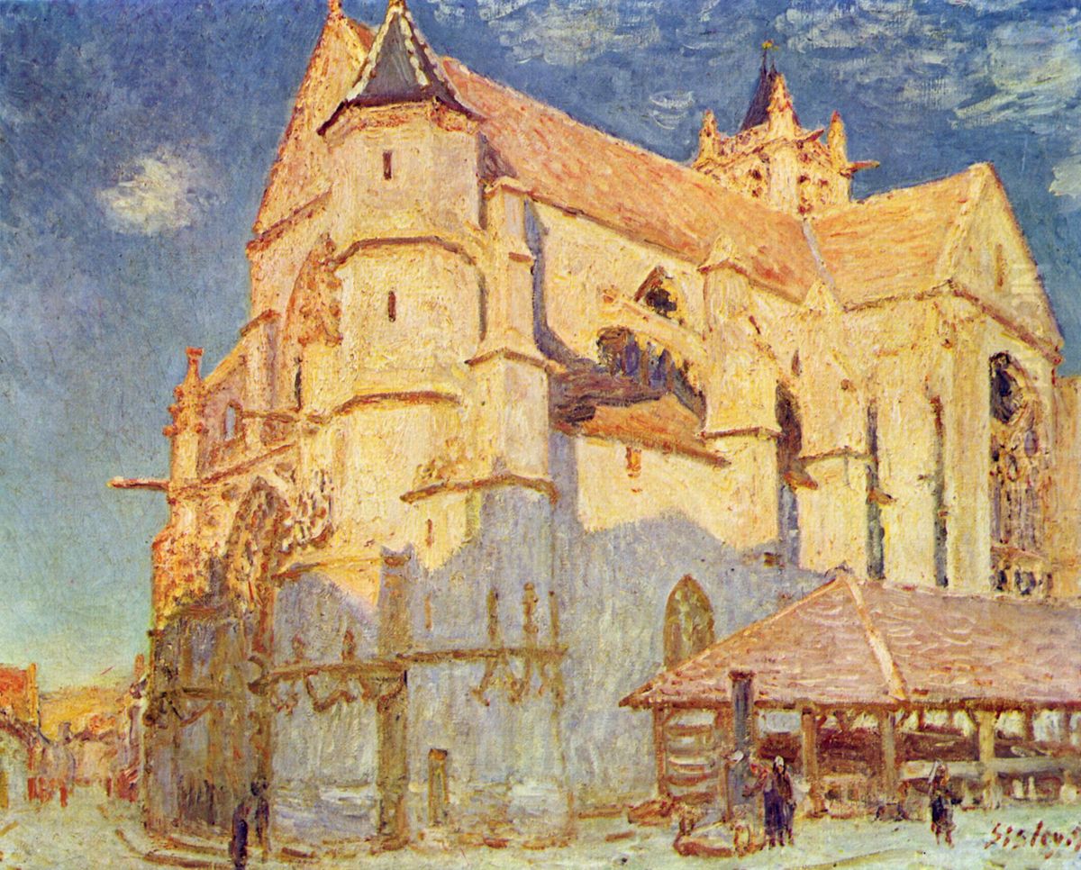 Eglise de Moret Oil Painting by Alfred Sisley