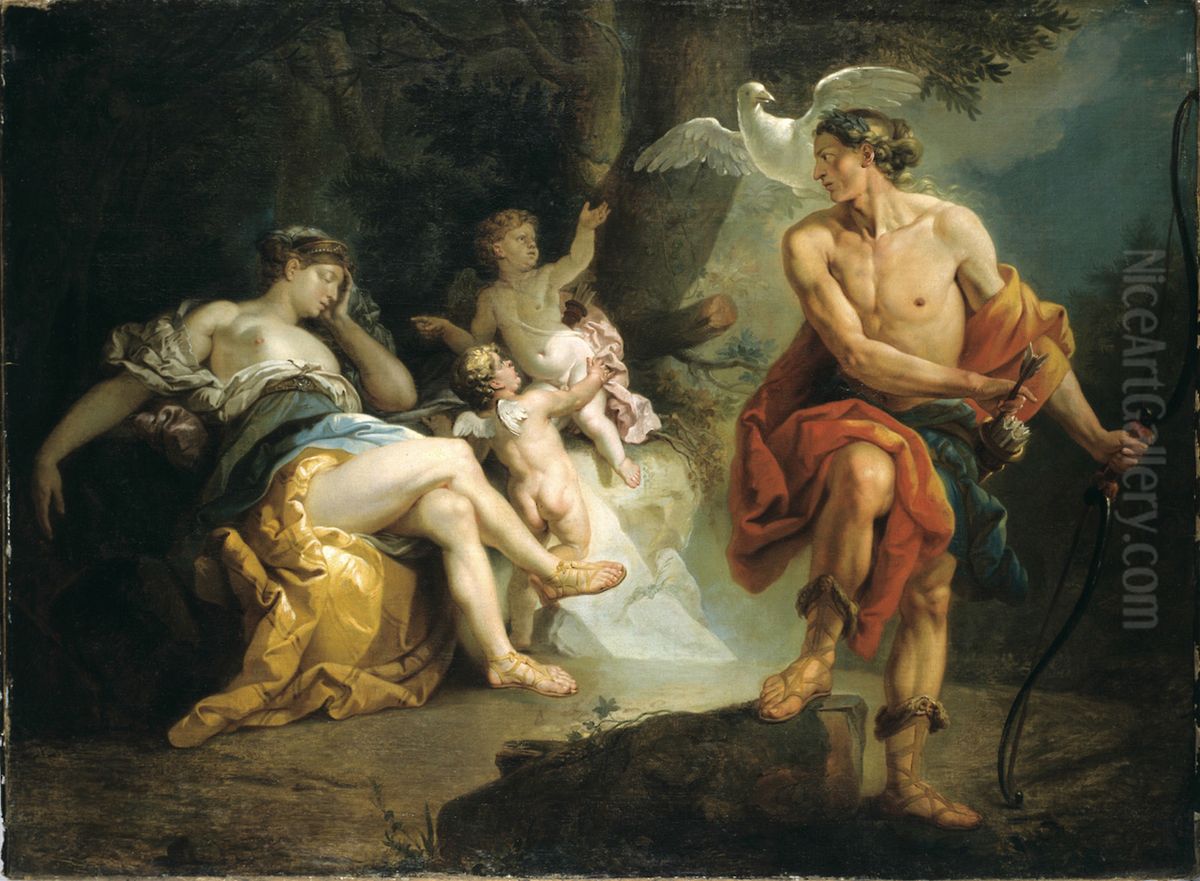 Venus and Adonis Oil Painting by Johann Zoffany