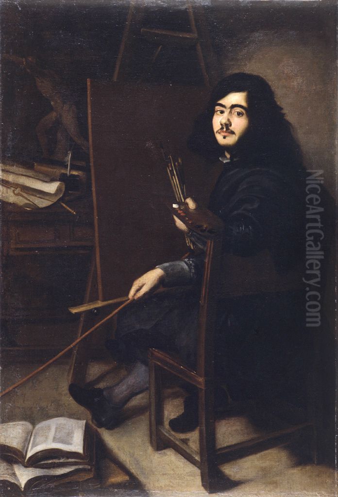 Self-portrait Oil Painting by Pedro de Moya