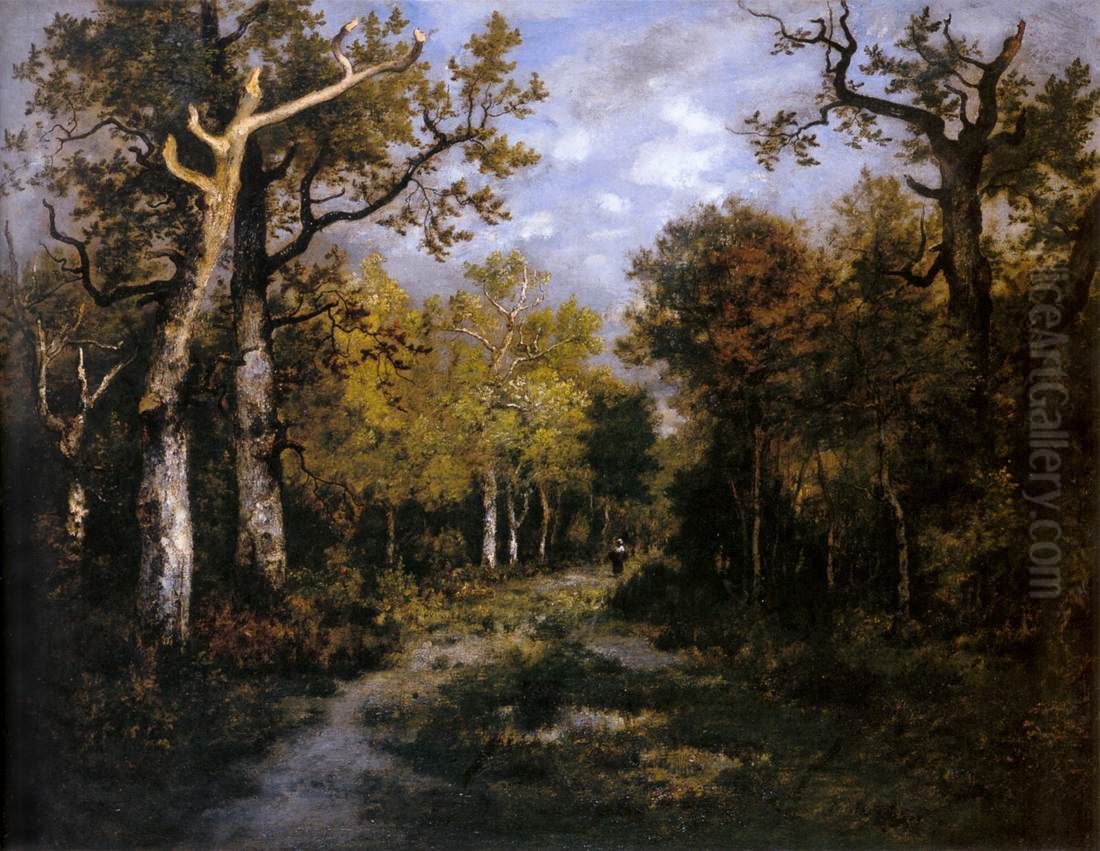 The Forest in Fontainebleau Oil Painting by Narcisse Virgilio Diaz