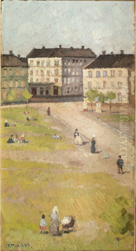 Afternoon at Olaf Rye's Square Oil Painting by Edvard Munch