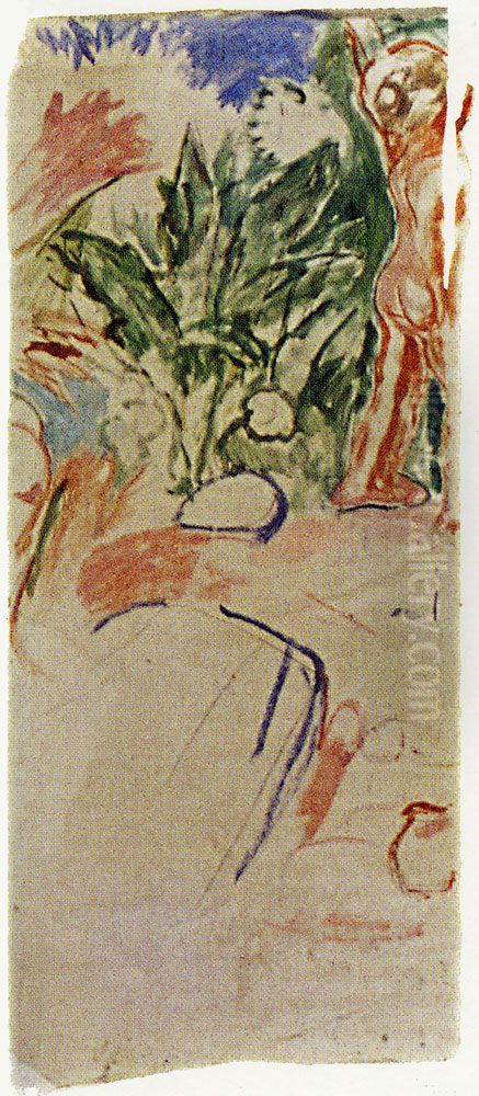 Fragment Oil Painting by Edvard Munch