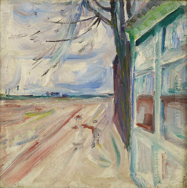 Am Strom, Warnemunde Oil Painting by Edvard Munch