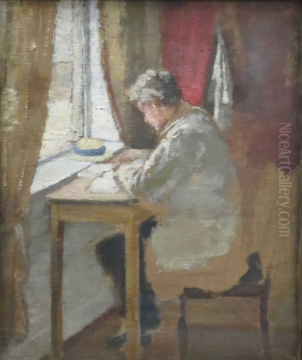 Andreas by the Window Oil Painting by Edvard Munch