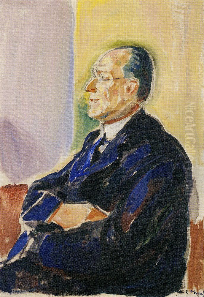 Anton Brunings Oil Painting by Edvard Munch