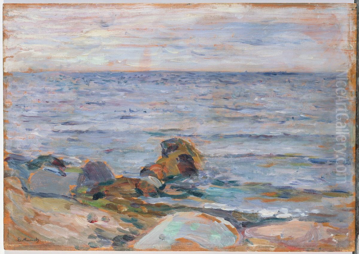 Asgardbeach Oil Painting by Edvard Munch