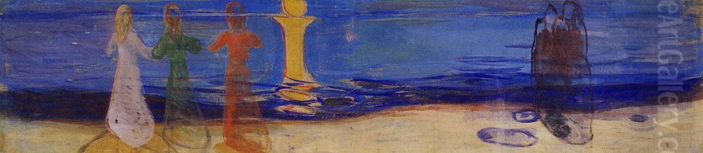 By the Sea Oil Painting by Edvard Munch