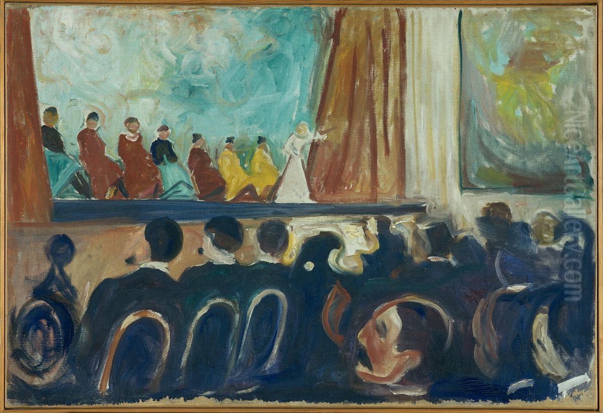 Cabaret Oil Painting by Edvard Munch