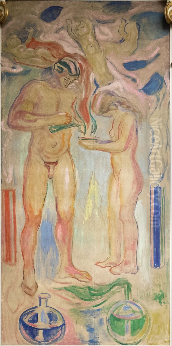 Kjemi Oil Painting by Edvard Munch