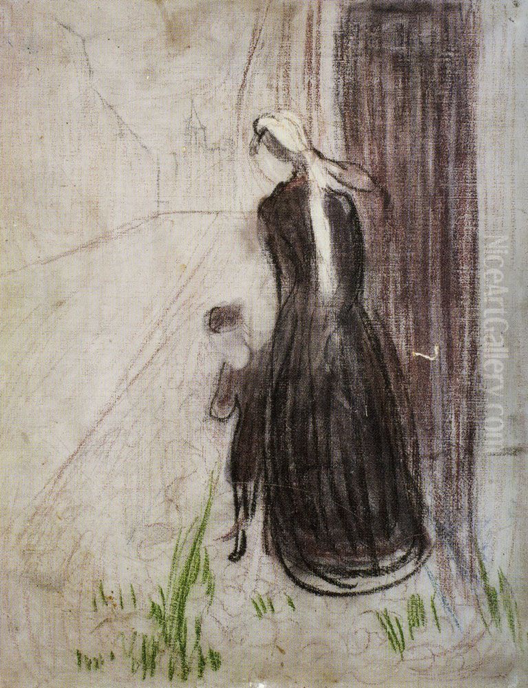 Childhood Memory Oil Painting by Edvard Munch