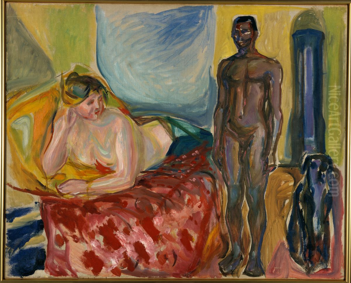 Cleopatra and the Slave Oil Painting by Edvard Munch