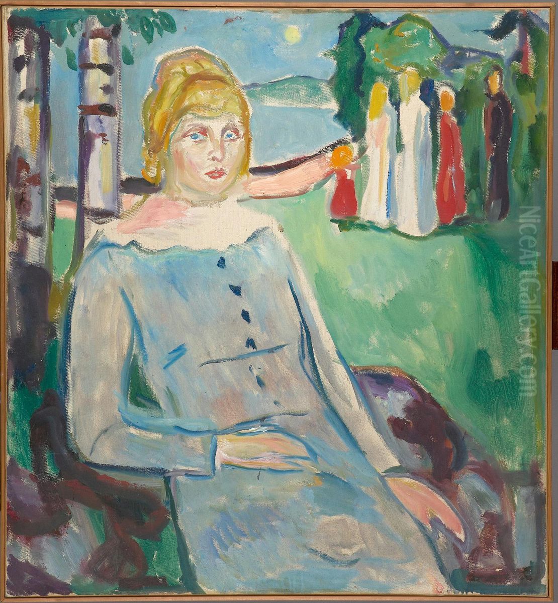 Dagny Konow Oil Painting by Edvard Munch