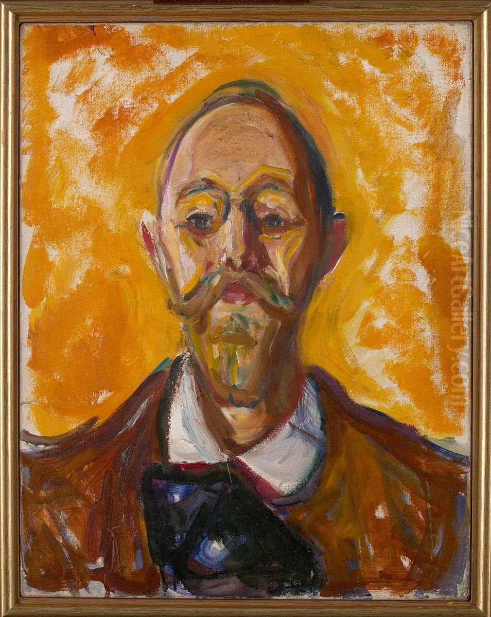 Daniel Jacobson Oil Painting by Edvard Munch