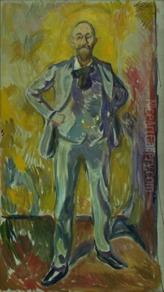 Daniel Jacobson Oil Painting by Edvard Munch