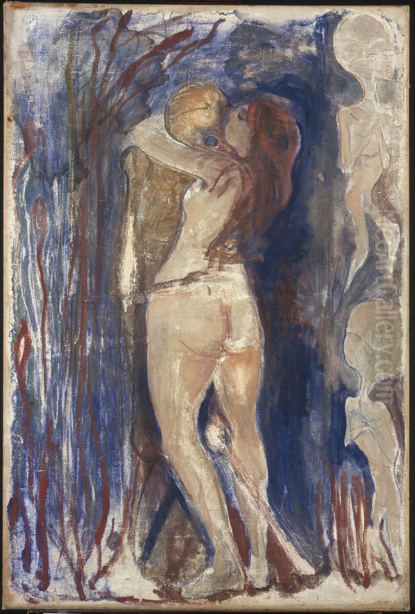 Death and Life Oil Painting by Edvard Munch