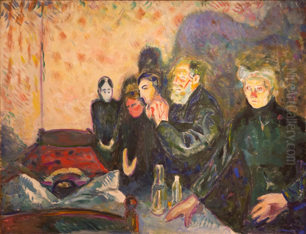 Lotta contro la morte Oil Painting by Edvard Munch