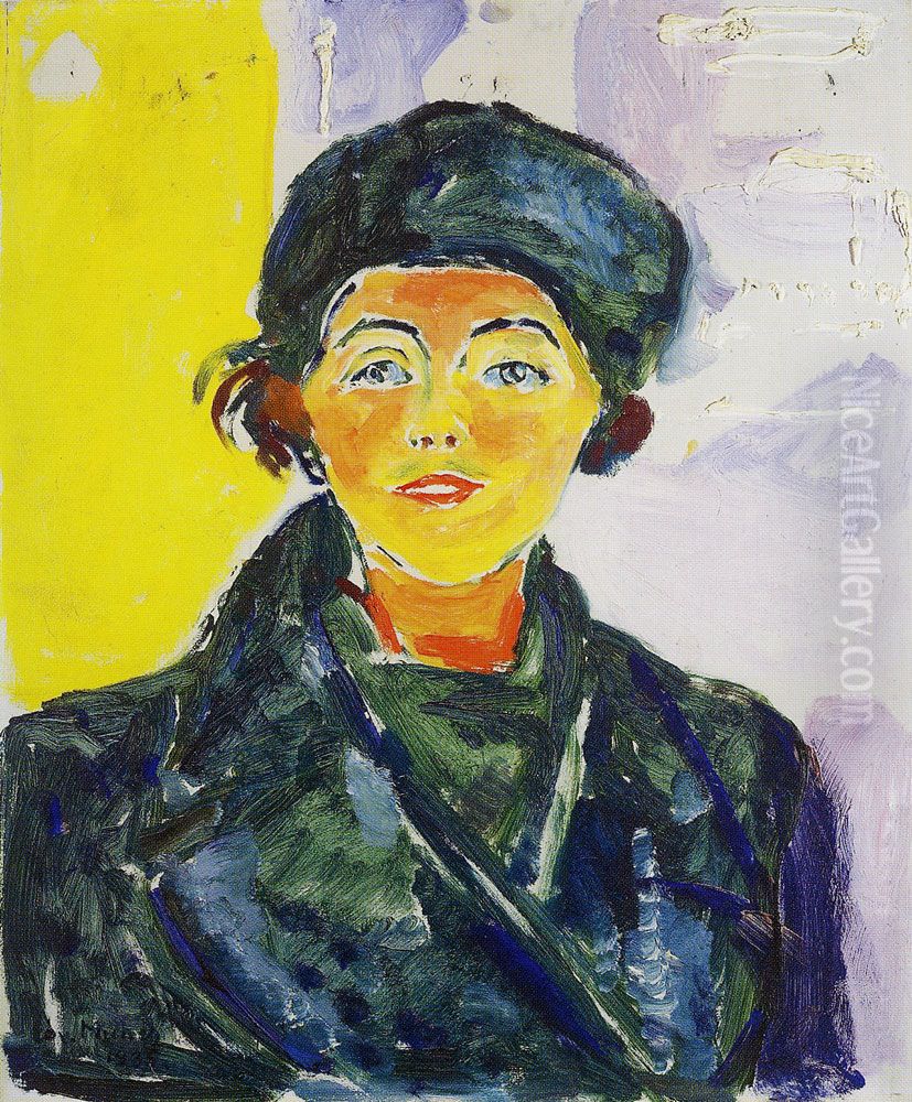 Ebba Ridderstad Oil Painting by Edvard Munch