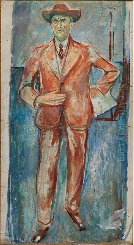 Eberhard Grisebach Oil Painting by Edvard Munch