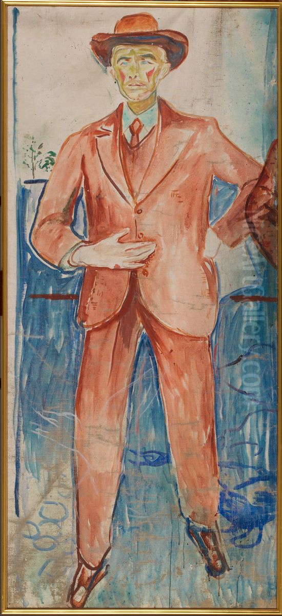 Eberhard Grisebach Oil Painting by Edvard Munch