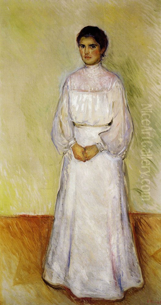 Portrait of Ellen Warburg Oil Painting by Edvard Munch