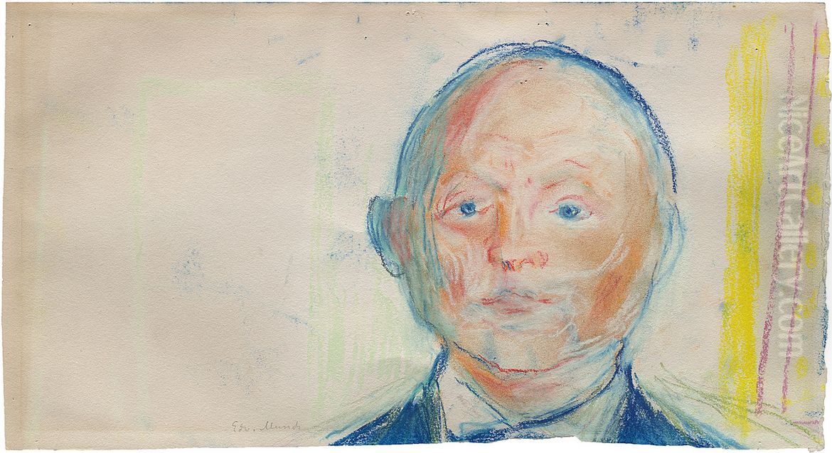 Erik Pedersen Oil Painting by Edvard Munch