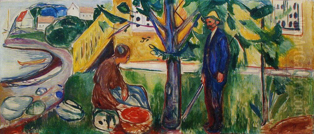 Fertility (The Freia Frieze VIII) Oil Painting by Edvard Munch