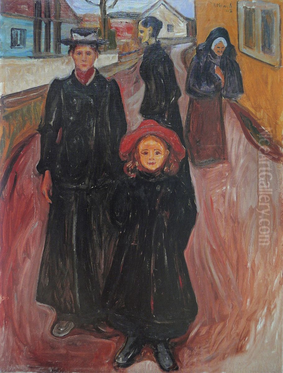 Four Stages of Life Oil Painting by Edvard Munch