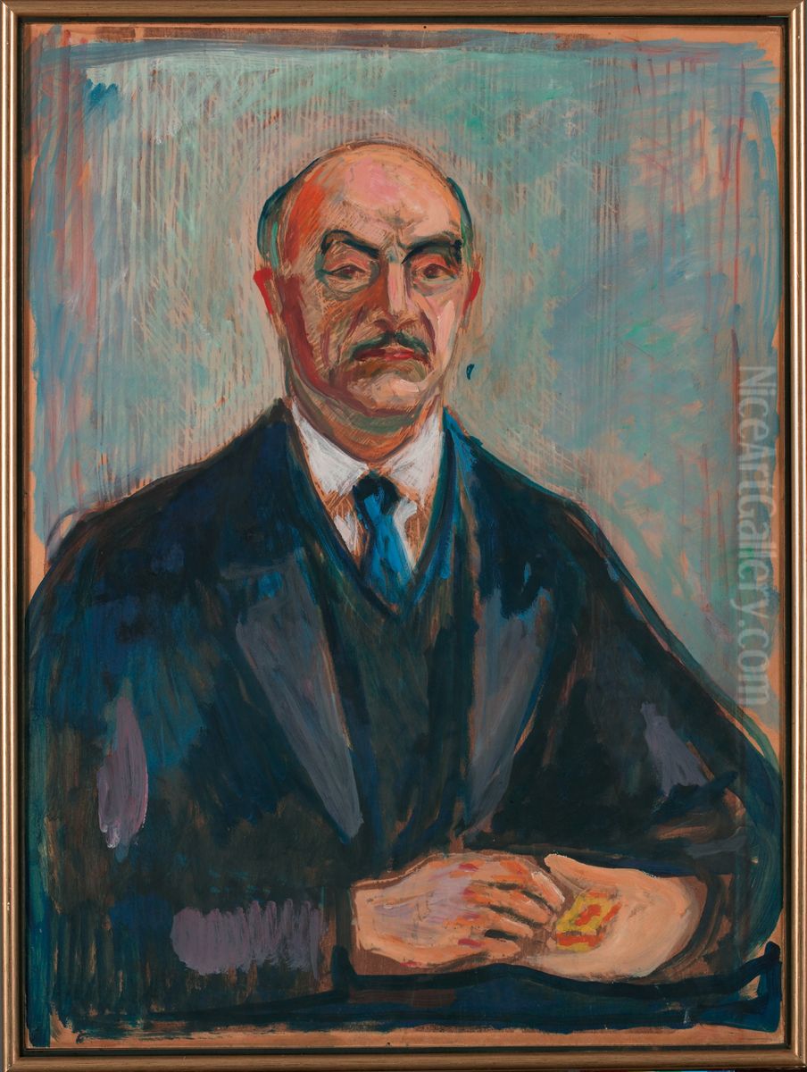 Fritz H. Frolich Oil Painting by Edvard Munch