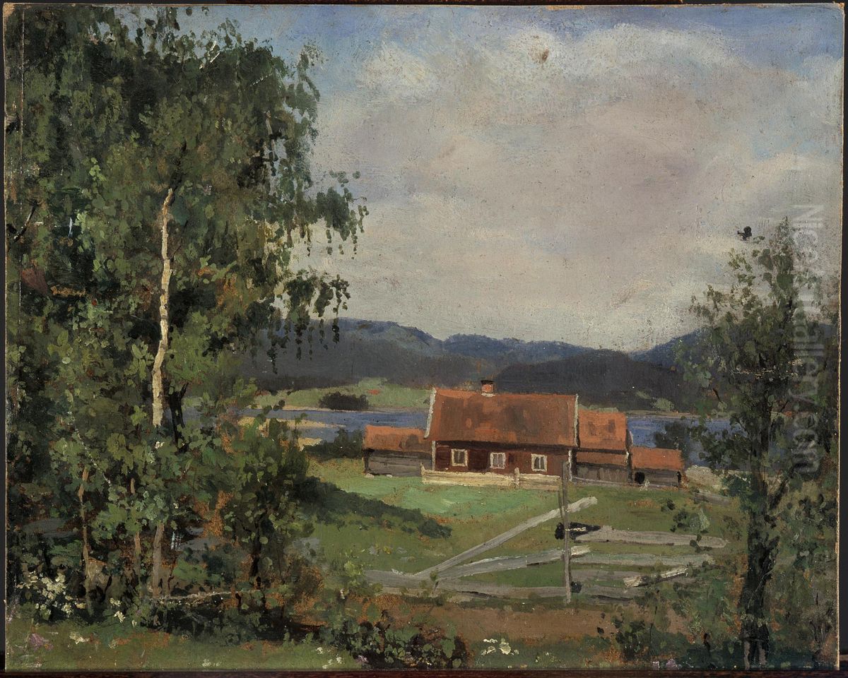 From Maridalen Oil Painting by Edvard Munch