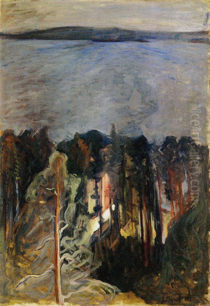 From Nordstrand Oil Painting by Edvard Munch