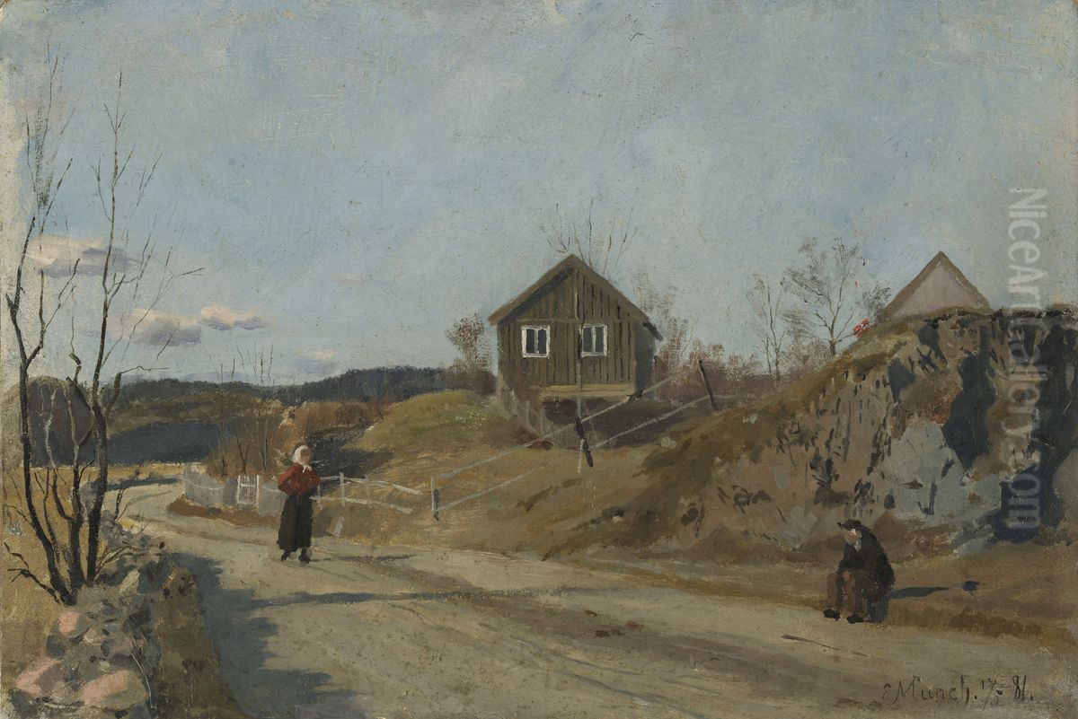 From Vestre Aker Oil Painting by Edvard Munch