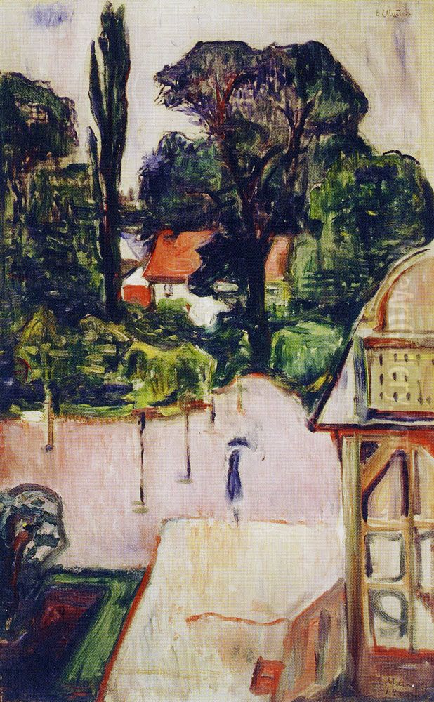 Garden in Taarbaek Oil Painting by Edvard Munch