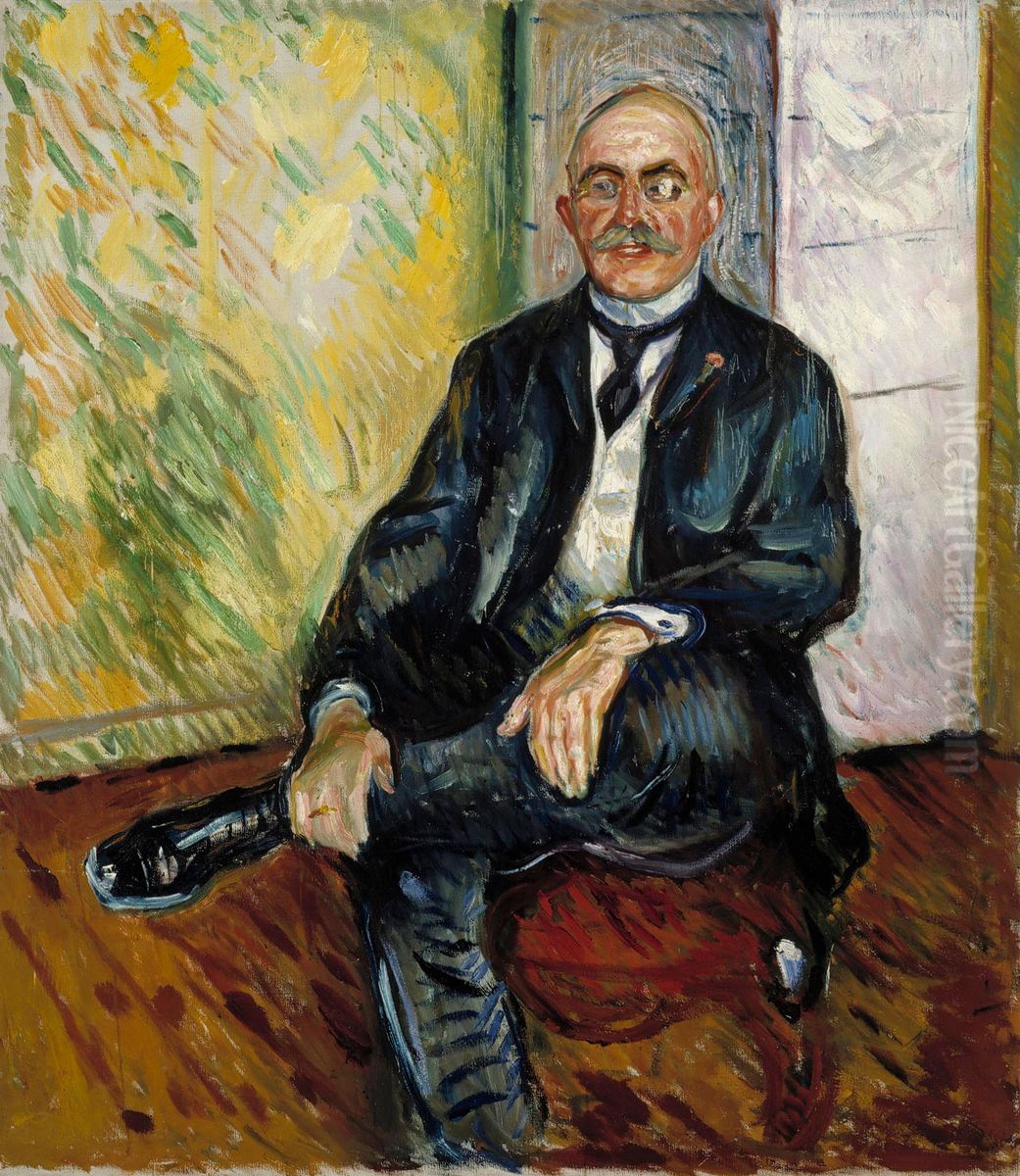 Gustav Schiefler Oil Painting by Edvard Munch